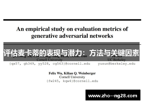 评估麦卡蒂的表现与潜力：方法与关键因素